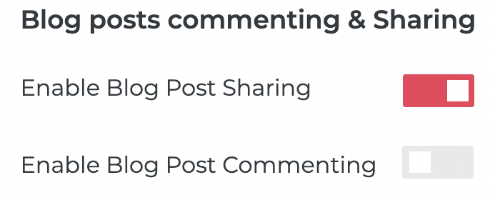 Enable/Disable Sharing Enable/Disable Sharing